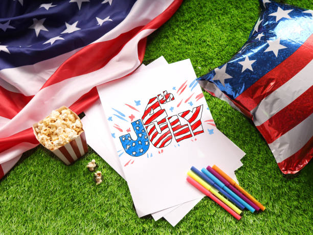 istock 4th of july. Children's drawing. Independence Day concept. 1511617810