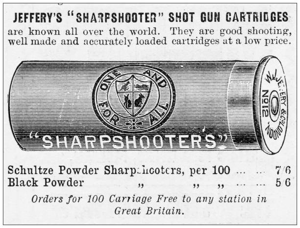Antique advertisement from British magazine: Shotgun cartridges