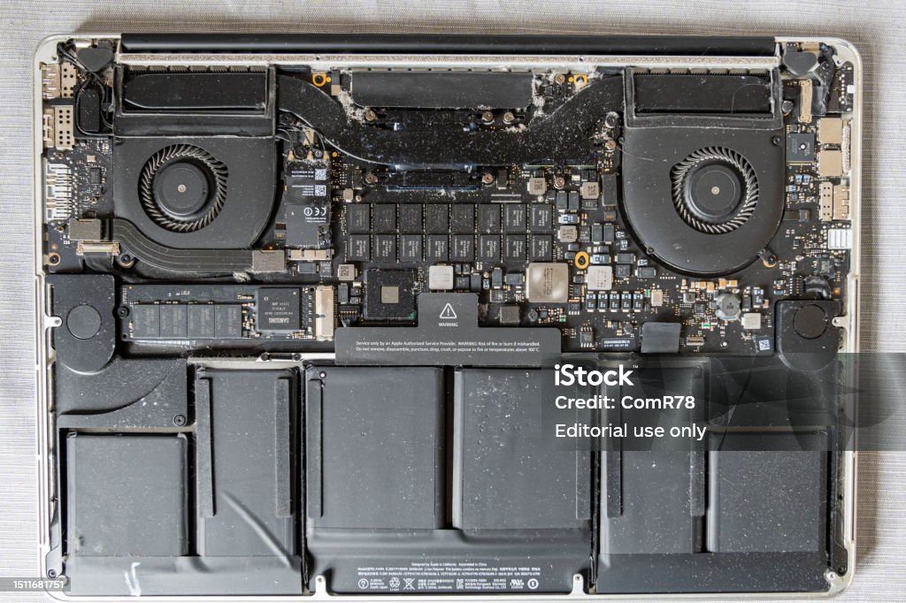Dust On Computer Image Dust Inside A Laptop Computer The Cause Of Computer Overheating Stock ...