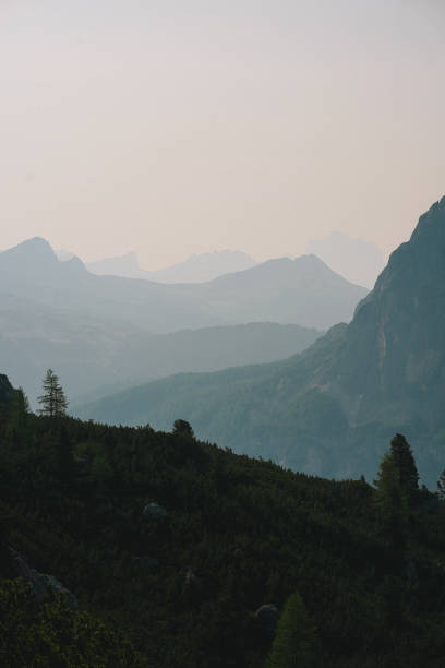 istock Forest and mountain ranges in morning light 1511732063