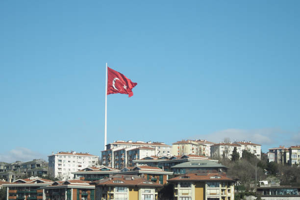 istock Low Angle View Of Turkish Flag Against Sky. 1511743350