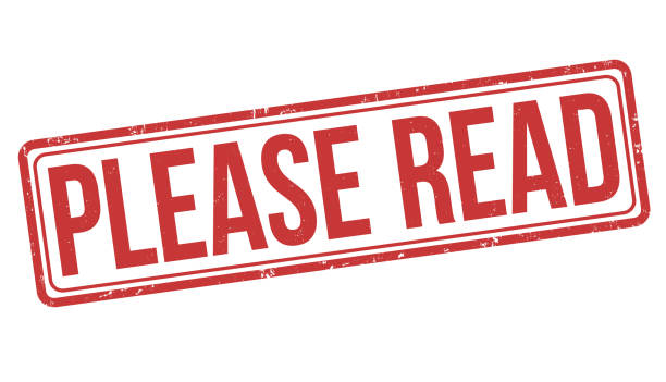 Please read grunge rubber stamp Please read grunge rubber stamp on white background, vector illustration please sign here stock illustrations
