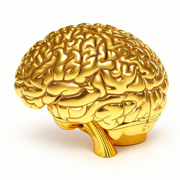 istock Human brain made of gold 1511766264