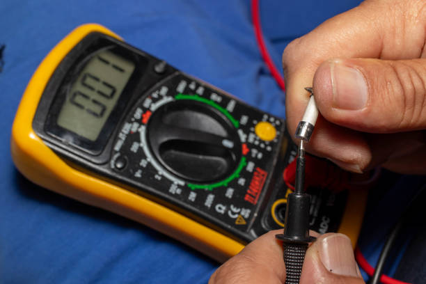 istock digital multimeter, ammeter instrument close-up. 1511773153