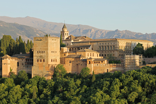 Panorama of the Old Town of Segovia in Spain