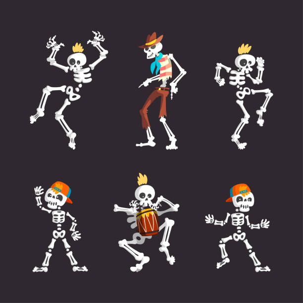 Character Rotation Skelleton 120+ Cartoon Skeleton Cowboy Illustrations, Royalty-Free Vector ...