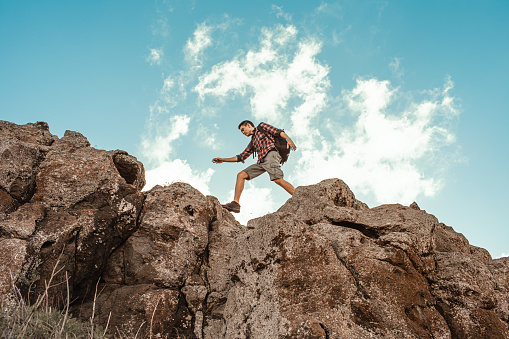 Climbing in spring weekend activities