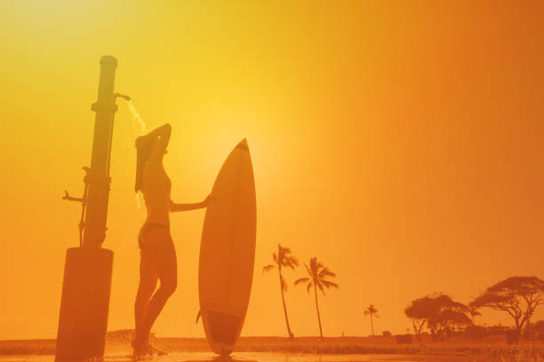 Woman surfer.