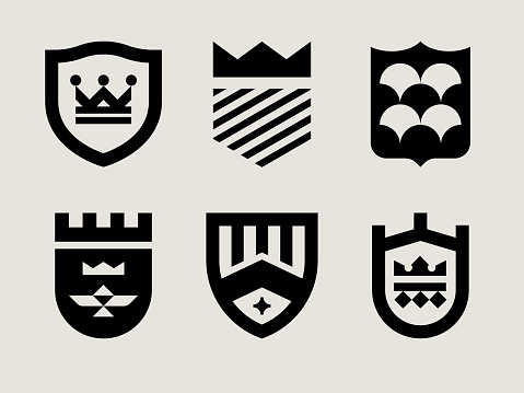 Mid-century Modern Crest Icons