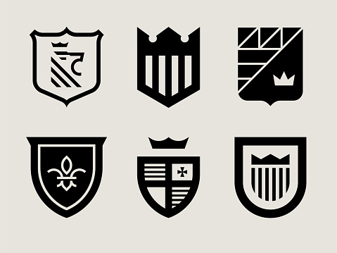 Mid-century Modern Crest Icons