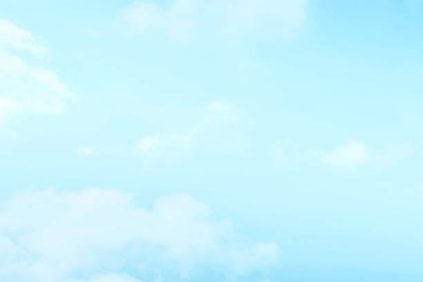 istock Blue pastel sky with white fluffy cloud. Beautiful sky in the morning. 1511930631