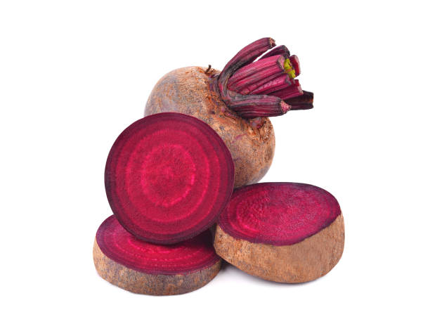 istock Slices of beetroot isolated on white 1511934857