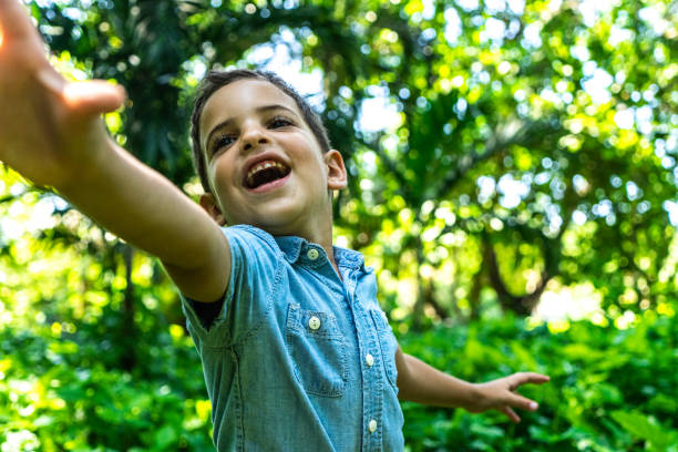 istock Little boy playing at a public park 1511934865