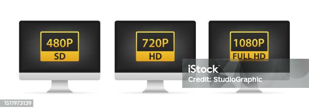 Hi Def Computer Screen Modern Display With High Definition On The Computer Screen Computer 2k ...