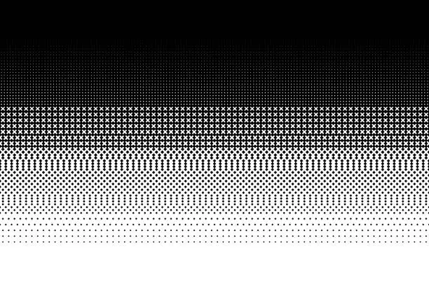 Vector illustration of Retro computer games pixel gradient background