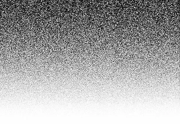 Vector illustration of black and white noise background