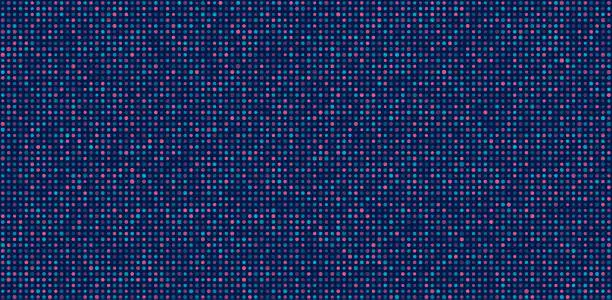 Vector illustration of Blue and purple abstract digital screen dots vector illustration