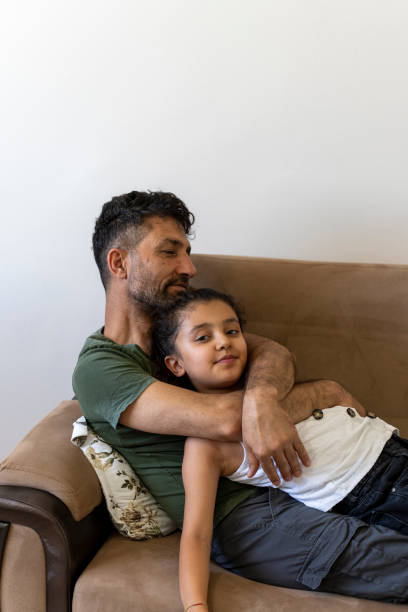 istock Father and daughter having fun time at home. 1512004767