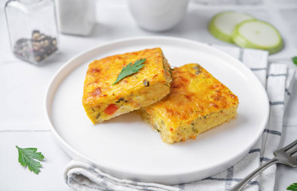 istock Zucchini carrot cheese bacon casserole slices 1512135268