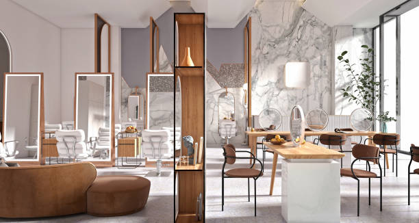 istock 3D Render of luxury spa and massage room 1512198229