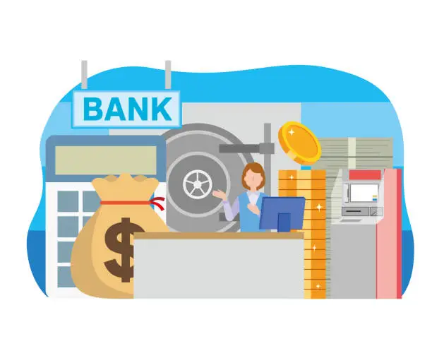 Vector illustration of banking