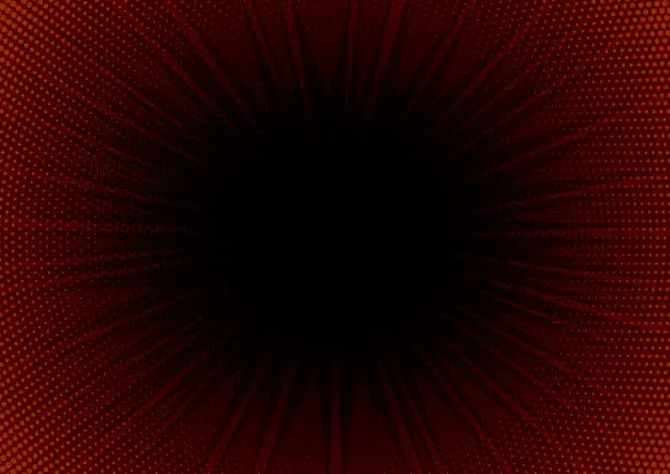 Vector illustration of Red and black comic starburst background vector