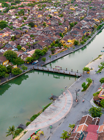 Hoi An Ancient Town and Thu Bon River in early morning, Quang Nam Province