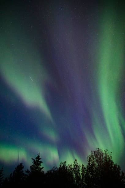 아이슬란드의 오로라 - aurora borealis iceland astronomy tranquil scene 뉴스 사진 이미지