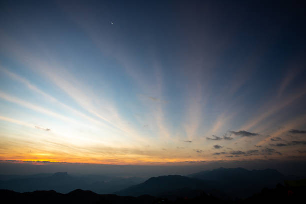 istock sun rise and sun set sky with cloud on a cloudy day. 1512940778