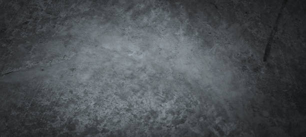 istock Black dark black grunge textured concrete stone wall background, High Resolution on Cement and Concrete texture, Panoramic wide banner format background with copy space. 1512944052