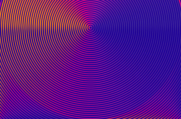 Colored background with concentric circles Colored background with concentric circles hypnosis circle stock illustrations