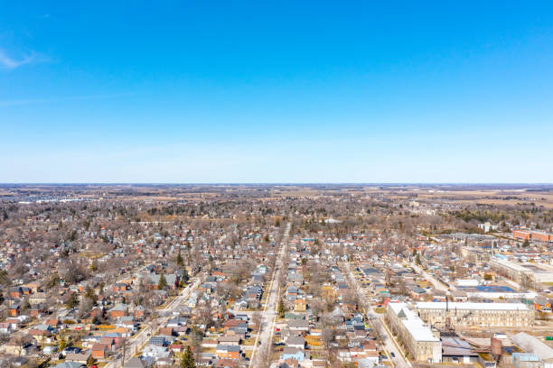 istock Aerial cityscape, Stratford, Canada 1513008825