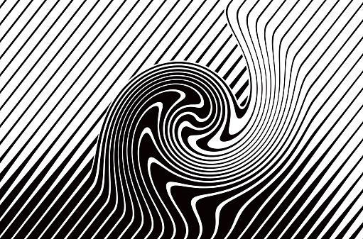 Abstract Background with rippled, wavy lines