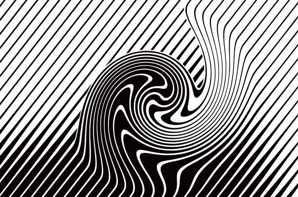 Vector illustration of Abstract Background with rippled, wavy pattern