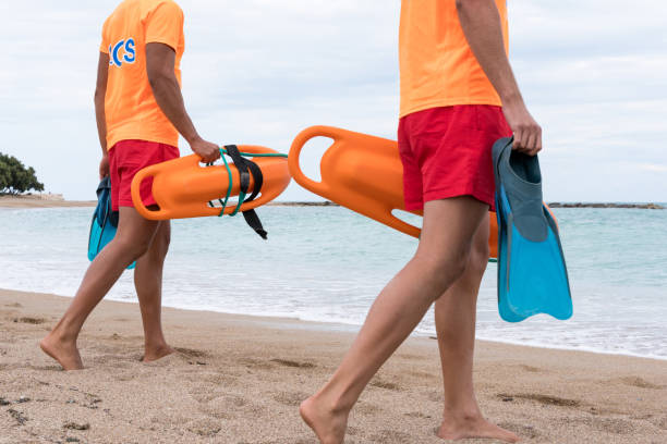 istock Lifeguard staff working and watching on the beach 1513133018