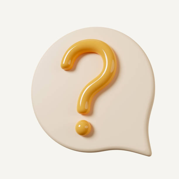 istock 3d question mark bubble icon. speech balloon for ask FAQ or QA answer symbol icon isolated on white background. 3d rendering illustration. Clipping path. 1513133542