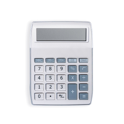 Calculator on white