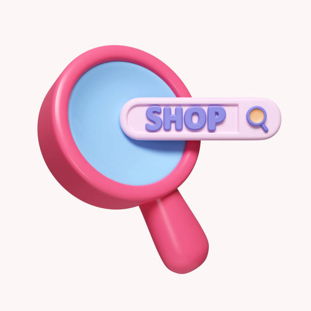istock 3d Magnifying glass. online shopping concept. icon isolated on white background. 3d rendering illustration. Clipping path. 1513329390
