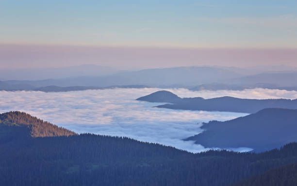 istock Mountain valley during sunrise. Natural landscape 1513455993