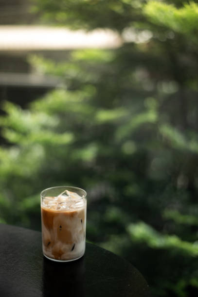 istock Glass of coffee on the table 1513494834