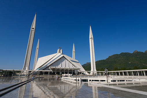 The Faisal Mosque is the national mosque of Pakistan