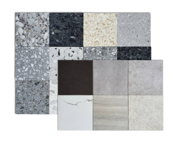 istock multicolored and texture of square shapes terrazzo artificial stone samples and porcelain ceramic stone tile samples isolated on background with clipping path. construction materials palette. 1513600782