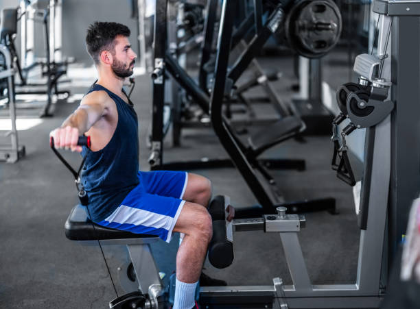 istock A young athlete is having a training exercise in a gym. 1513648626