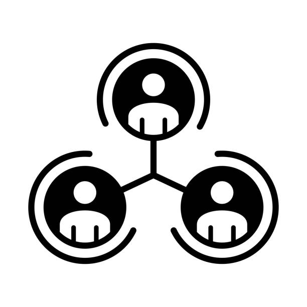 Stakeholder Black Line & Fill Vector Icon Stakeholder black line and fill vector icon with clean lines and minimalist design, universally applicable across various industries and contexts. This is also part of an icon set. stakeholder stock illustrations