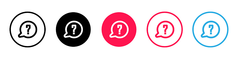 Got Questions Sign Question Mark Sign In A Speech Bubble Speech Bubble With A Question Qa ...