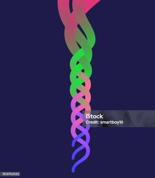 Thread Or Braid Pattern Stock Illustration - Download Image Now ...