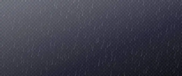Vector illustration of Vector rain effect and drop water texture weather