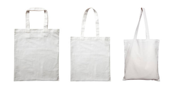 istock Set of fabric bags mockup isolated on white 1513803993