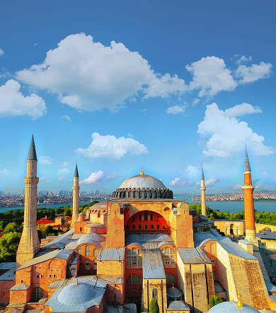 Istanbul; Turkey. Hagia Sophia (Ayasofya); Hagia Sophia; Istanbul; Turkey; Tourism; Hagia Sophia Church; Hagia Sophia Mosque; Symbol of the Conquest of Istanbul