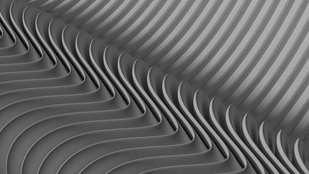 istock A sharp and linear modern art minimal flat ray has a simple design and graceful curves Gray abstract, elegant and modern 3D rendering image 1513885346